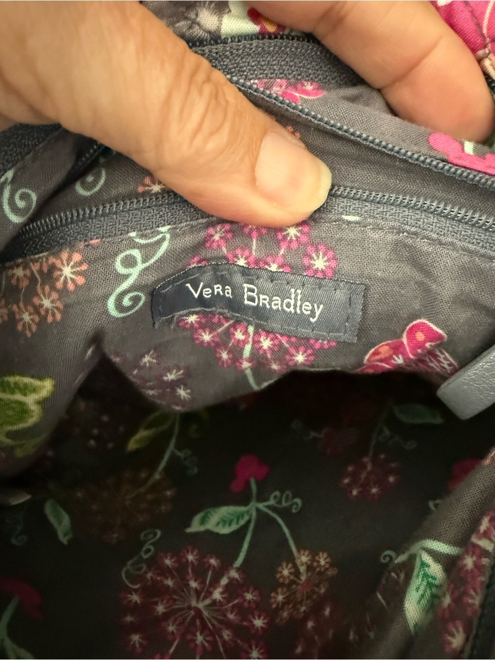 Vera Bradley X Disney Minnie Mouse and Friends Triple Zip Hipster Crossbody Bag - Picture 7 of 11